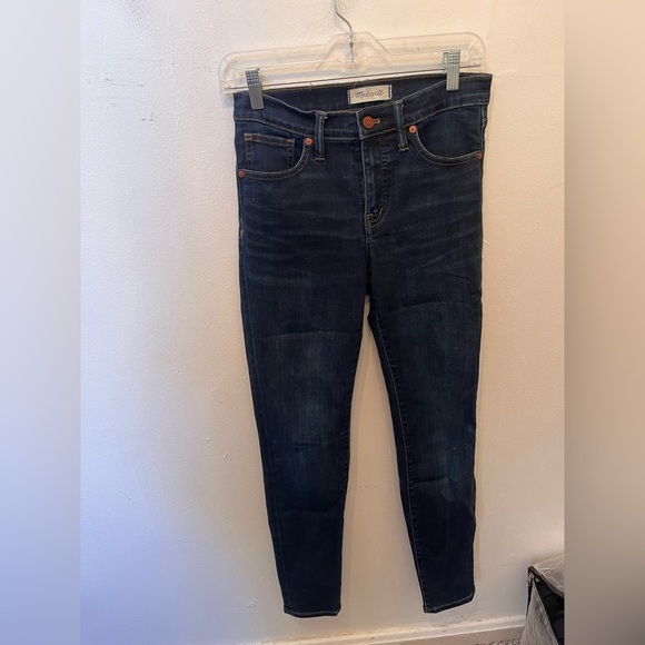 Madewell Denim - Madewell 9" High Rise Skinny Jeans Dark Denim Size 26